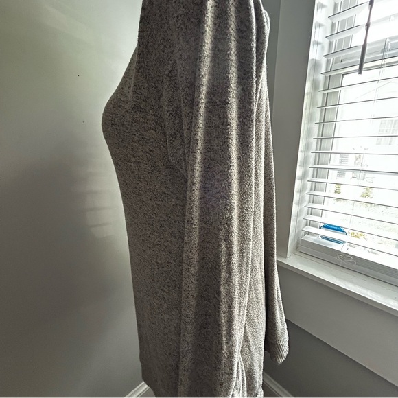 Soft Surroundings Heathered Gray Long Sleeve Sweater - Picture 2 of 4